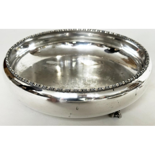 115 - SILVER PLATED TRAY, 19th century oval galleried tray together with a footed bowl, serving dishes, pl... 