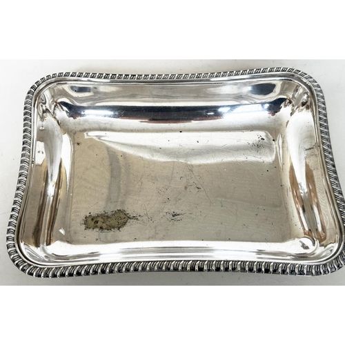 115 - SILVER PLATED TRAY, 19th century oval galleried tray together with a footed bowl, serving dishes, pl... 