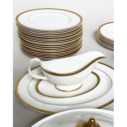 125 - DINNER SERVICE, English Fine Bone China Royal Doulton 'Royal Gold', a large dinner service including... 