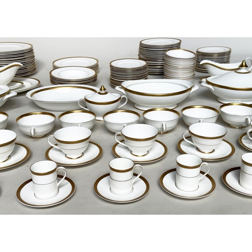 125 - DINNER SERVICE, English Fine Bone China Royal Doulton 'Royal Gold', a large dinner service including... 