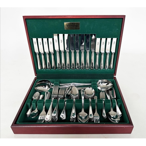 132 - CANTEEN OF CUTLERY, Housley International eight place setting cased approx 88 pieces.