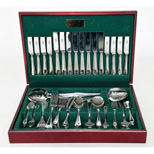 132 - CANTEEN OF CUTLERY, Housley International eight place setting cased approx 88 pieces.