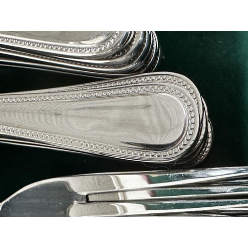 132 - CANTEEN OF CUTLERY, Housley International eight place setting cased approx 88 pieces.