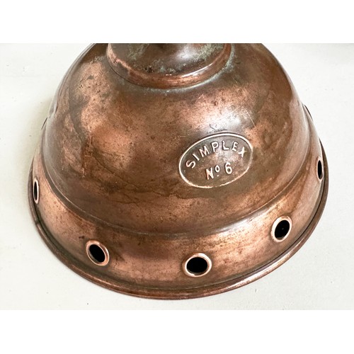 137 - EARLY COPPERWARE/KITCHENWARE, a 19th century brass preserving pan, three saucepans and six lids and ... 