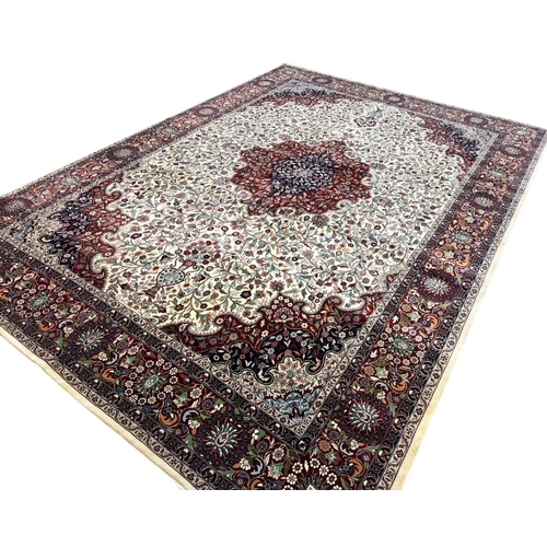 100 - FINE TEHRAN DESIGN CARPET, 382cm x 280cm.