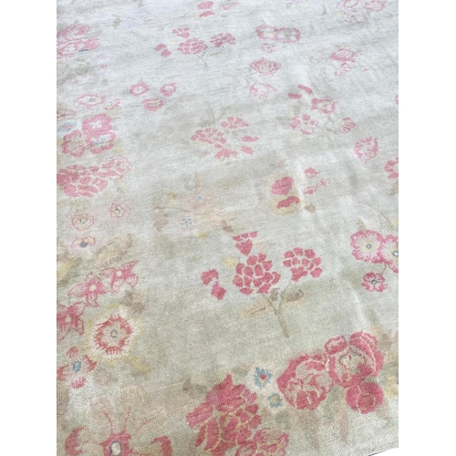 154A - FRENCH SAVONNERIE ART NOUVEAU DESIGN CARPET, 315cm x 235cm.