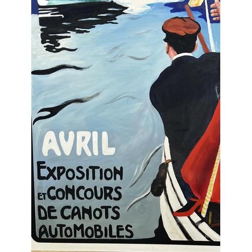 101 - AFTER JULES-ALEXANDRE GRUN (1868-1934), 'Monaco, exposition et concours de canots automobiles', oil ... 