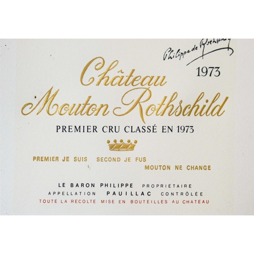 115 - PABLO PICASSO, Balthus, Paul Delvaux, Francis Bacon, Setsoko Mouton Rothschild label designs, 34.5cm... 