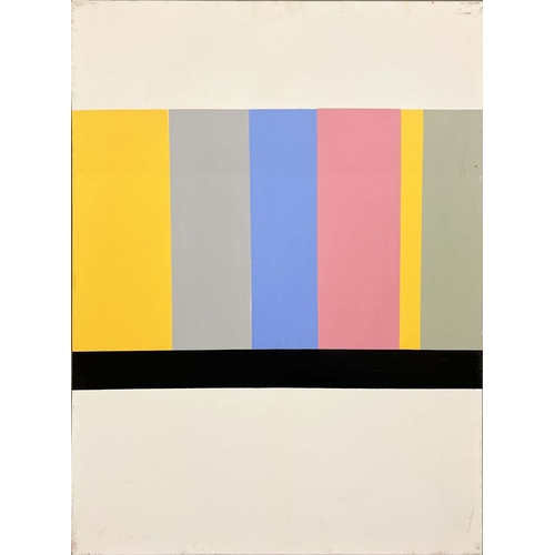 122 - IAIN MORRIS (20TH CENTURY BRITISH), 'Abstracts', a set of four, oil on canvas, 102cm x 76cm. (4)