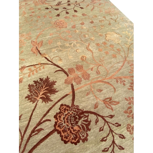 151 - FINE CONTEMPORARY SILK AND WOOL CARPET, 320cm x 240cm.