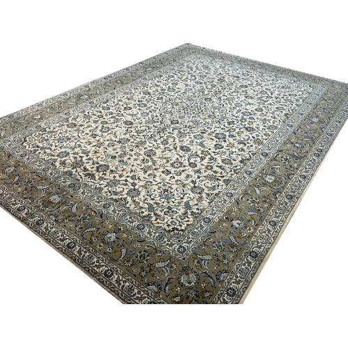 160 - FINE PERSIAN KURK ESPHANI DESIGN CARPET, 429cm x 300cm.