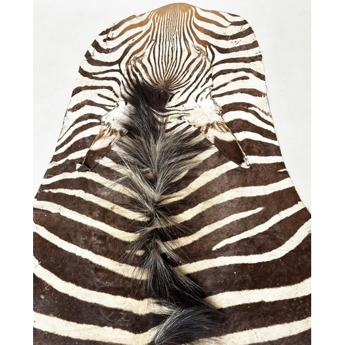 190 - ZEBRA RUG, late 19th century/early 20th century, 290cm x 194cm approx.