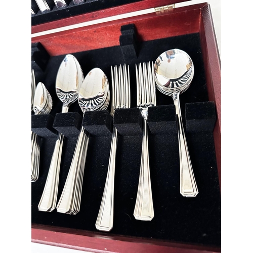 352 - CANTEEN OF CUTLERY, by L. R. Watson & Co, Sheffield, England, Art Deco style, set of six settings (c... 