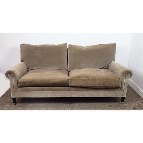 354 - GEORGE SMITH SOFA, en suite with the previous lot.