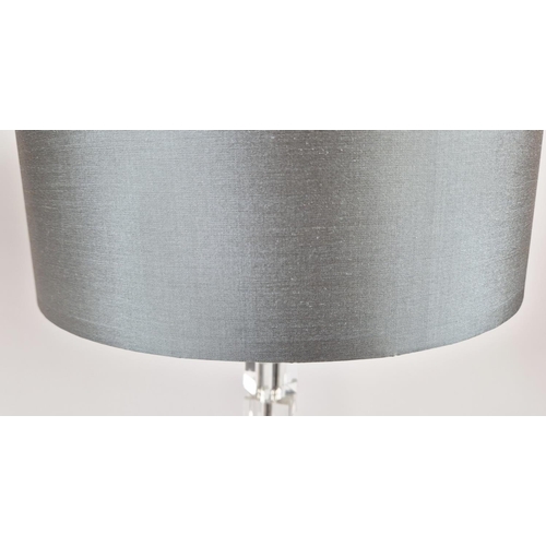 387 - PORTA ROMANA TABLE LAMPS, a pair, with shades, 64cm H approx. (2)