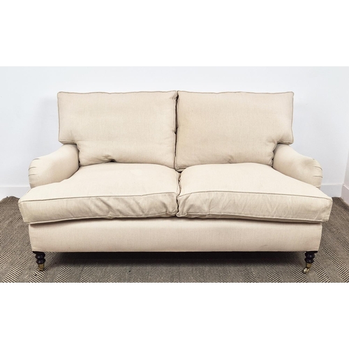 391 - GEORGE SMITH SOFA, to match previous lot, 90cm H x 172cm x 115cm.