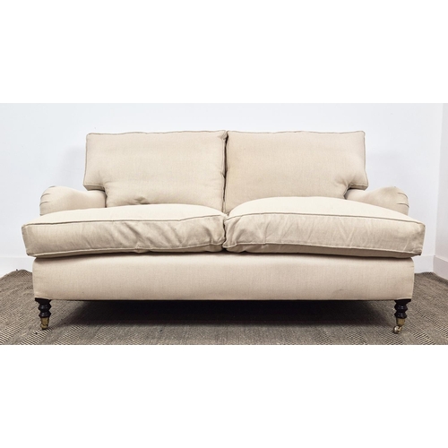 391 - GEORGE SMITH SOFA, to match previous lot, 90cm H x 172cm x 115cm.