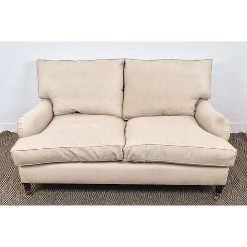 391 - GEORGE SMITH SOFA, to match previous lot, 90cm H x 172cm x 115cm.