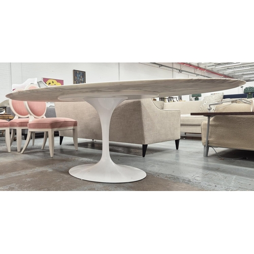 399 - KNOLL SAARINEN HIGH TABLE BY EERO SAARINEN, 244cm x 137cm x 72.5cm approx.