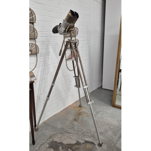 401 - WILD HEERBRUGG FIELD BINOCULARS, 175cm H at tallest approx.