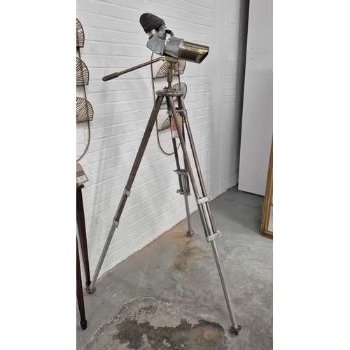 401 - WILD HEERBRUGG FIELD BINOCULARS, 175cm H at tallest approx.