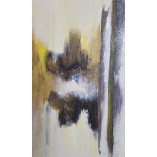 550 - CONTEMPORARY SCHOOL ABSTRACT, oil on canvas, 100cm x 150cm.