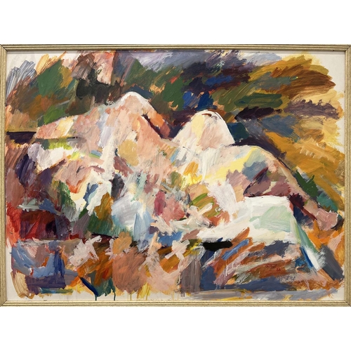 89 - GILBERT (20th century British), 'Impressionist nude studies', a pair of oil on boards, signed 'Gilbe... 