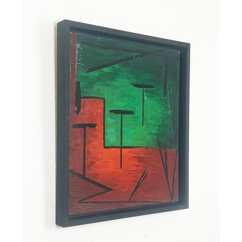 96 - N. MONTALBETTI (20th century, Italian), set of two oils on boards in black frames, signed and dated ... 