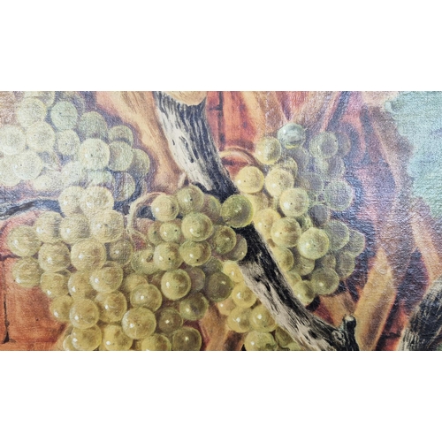 98 - HELENE NISORY, 'Grapevine', oil on canvas, 59cm x 68cm, signed, framed.