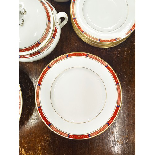 36 - DINNER SERVICE, Royal Worcester 'Beaufort' almost complete, ten place setting, comprising ten dinner... 