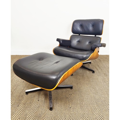 564 - AFTER CHARLES AND RAY EAMES LOUNGE CHAIR AND OTTOMAN. (2)