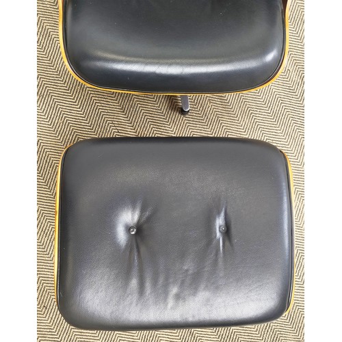 564 - AFTER CHARLES AND RAY EAMES LOUNGE CHAIR AND OTTOMAN. (2)