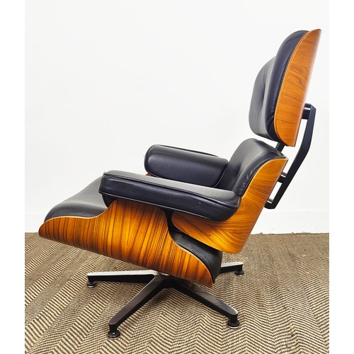 564 - AFTER CHARLES AND RAY EAMES LOUNGE CHAIR AND OTTOMAN. (2)