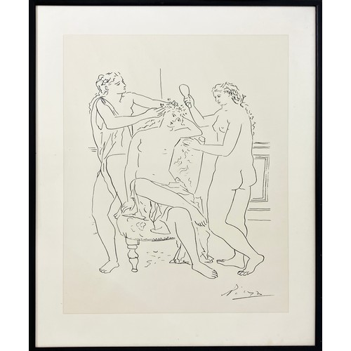 120 - PABLO PICASSO, 'La toilette de Venus', lithograph, 55cm x 40cm, signed in the stone, framed.