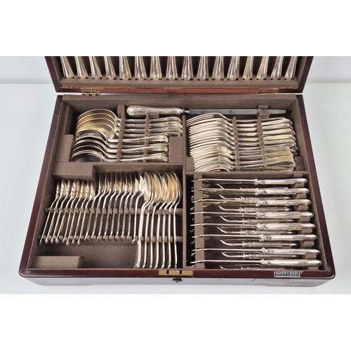 47 - MAPPIN AND WEBB CANTEEN, of silver-plated cutlery, 48cm L x 36cm W x 12cm H.