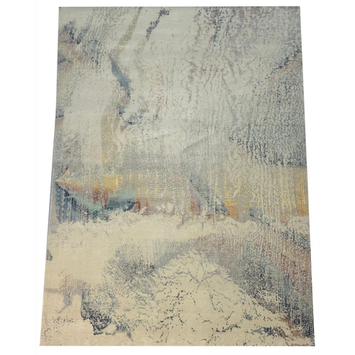 256A - CONTEMPORARY HAND KNOTTED SILK AND WOOL CARPET, 368cm x 274cm.