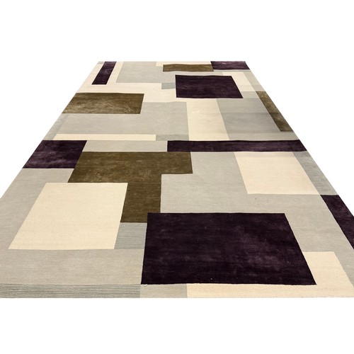 246A - CONTEMPORARY SILK AND WOOL CARPET, 515cm x 270cm.