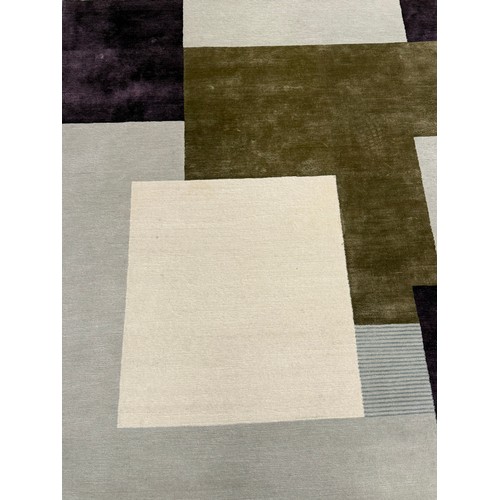 246A - CONTEMPORARY SILK AND WOOL CARPET, 515cm x 270cm.