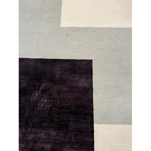 246A - CONTEMPORARY SILK AND WOOL CARPET, 515cm x 270cm.