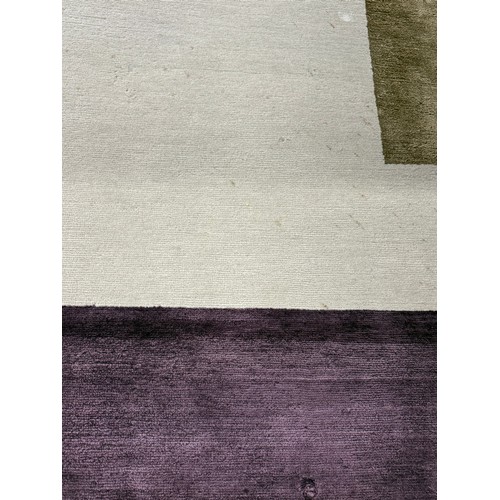 246A - CONTEMPORARY SILK AND WOOL CARPET, 515cm x 270cm.