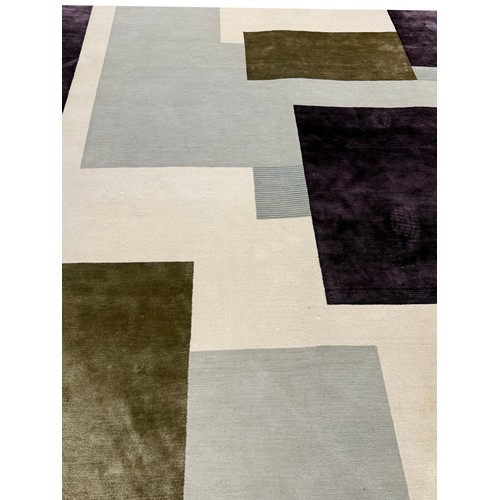 246A - CONTEMPORARY SILK AND WOOL CARPET, 515cm x 270cm.