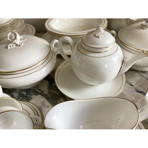 68 - DINNER SERVICE, English Fine Bone China Royal Worcester 'Contessa', twelve place, six piece settings... 