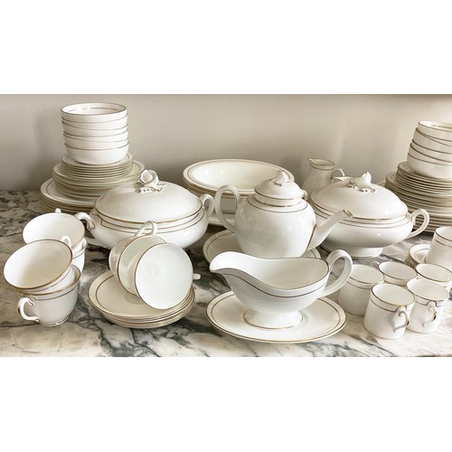 68 - DINNER SERVICE, English Fine Bone China Royal Worcester 'Contessa', twelve place, six piece settings... 