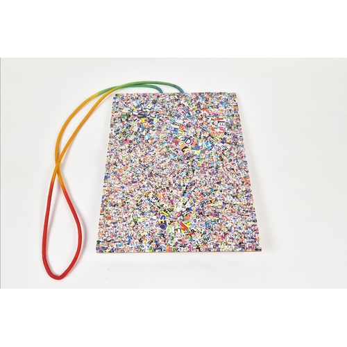 152 - MICHAEL MALLET, 'Untitled 2001', paper on board and skipping rope, 48cm x 35cm (excluding rope), Gag... 