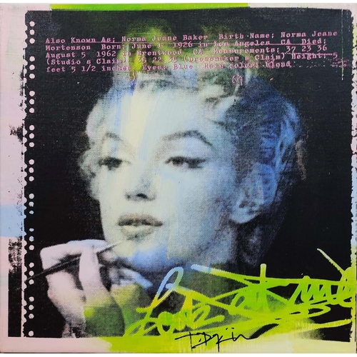 187 - JÖRG DÖRING, 'Marilyn Monroe', a set of four, acrylic on canvas, 40.5cm x 40.5cm. (4)