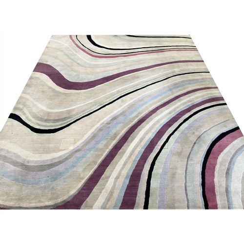 241 - THE RUG COMPANY CARPET, 302cm x 250cm, 'Swirl' designed by Paul Smith.