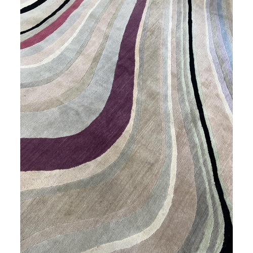 241 - THE RUG COMPANY CARPET, 302cm x 250cm, 'Swirl' designed by Paul Smith.