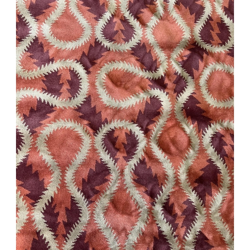 244 - THE RUG COMPANY CARPET, 370cm x 274cm, 'Squiggle Orange' designed by Vivienne Westwood.