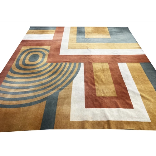 248 - TESSA KENNEDY CONTEMPORARY CARPET, 334cm x 315cm, Art Deco design.