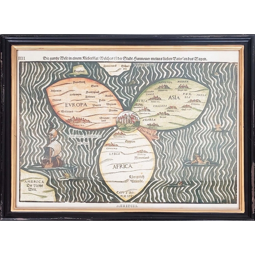 278 - REPRODUCTION MAPS, a set of four, 74cmx  53cm, together with five smaller maps, 66cm x 46cm. (9)